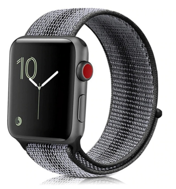 Randmerihm Nylon Sport Loop (Apple Watch) Stripe black, 42mm/44mm