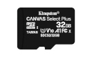 Kingston mälukaart 32GB micSDHC Canvas Select Plus 100R A1 C10