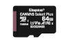 Kingston mälukaart 64GB micSDXC Canvas Select Plus 100R A1 C10 + ADP