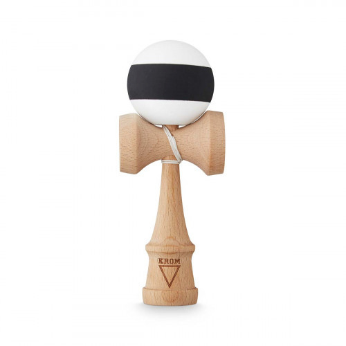 KROM Kendama Rubber Stripe White with Black
