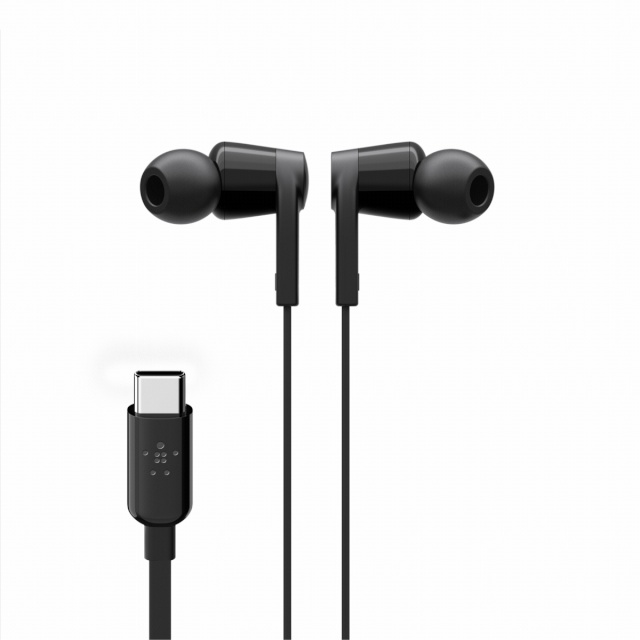 Belkin kõrvaklapid Rockstar In-Ear Headphone USB-C Connector must, G3H0002btBLK