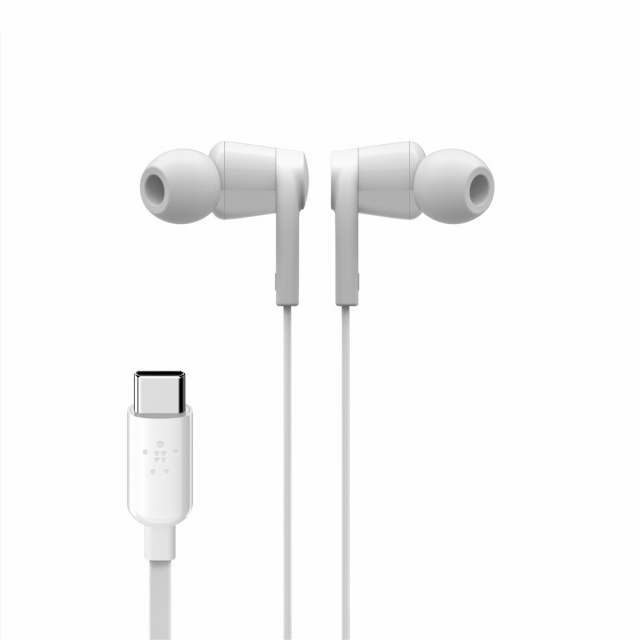 Belkin kõrvaklapid Rockstar In-Ear Headphone USB-C Connector valge, G3H0002btWHT