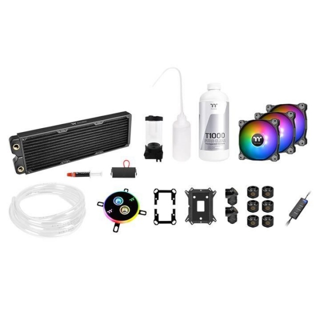 Thermaltake vesijahutus Pacific C360 DDC LCS RGB Liquid Cooling Kit, 3x120mm, Soft Tube, Transparent coolant