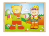 Brimarex puidust pusle TOP BRIGHT Wooden Puzzle Dad and Baby, 36-osaline