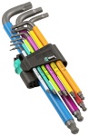 WERA 950 SPKL/9 SM N Multicolor Hex-Plus Hex Key Set High Torque