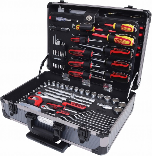 KS Tools 1/4 +1/2 Universal Tool-Set 130-osaline