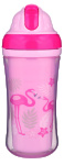 Canpol BABIES joogitops silikoonist kõrrega Flamingo 260ml, 74/050