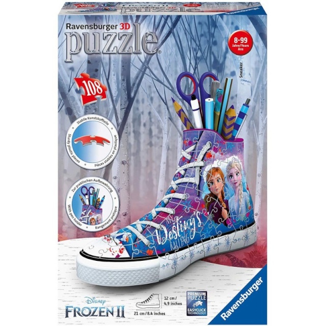 Ravensburger pusle pliiatsi kast Frozen 2, 108pcs., 12121