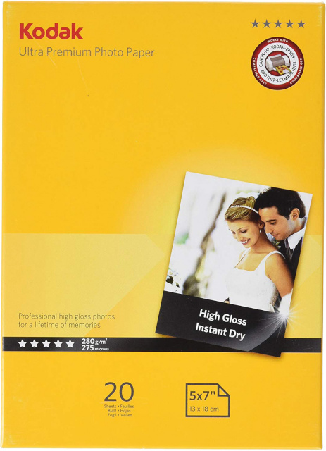 Kodak fotopaber 13x18 Ultra Premium Glossy 280g 20 lehte