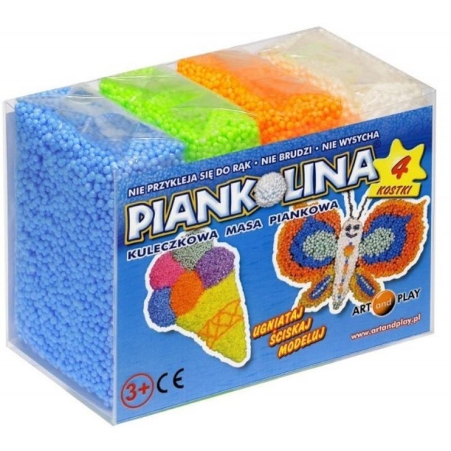 Art And Play modelleerimismass 4 Cubes, sinine