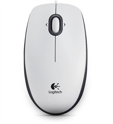 Logitech hiir B100 Portable Optical Mouse valge