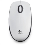 Logitech hiir B100 Portable Optical Mouse valge