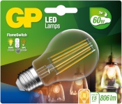 Gp Batteries LED-lambipirn FlameSwitch E27 7W (60W) 806 lm GP 085317