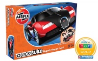 Airfix mudelauto Quickbuild Bugatti Veyron must/punane