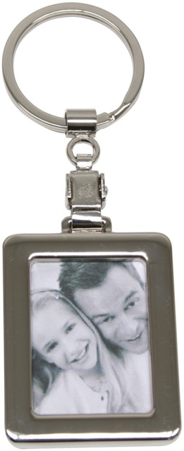 1x24 Deknudt Key Ring rectangular, metal 3,5x4,5