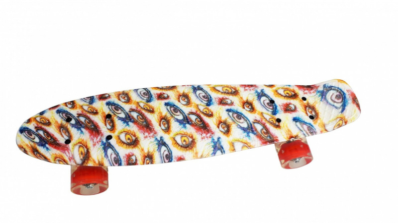 Madej rula Skateboard Graphics With Glowing Wheels 