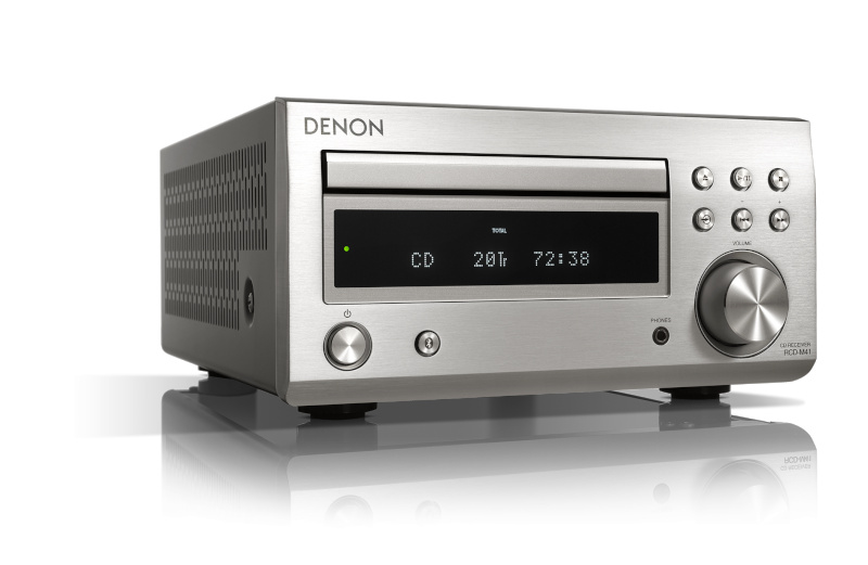 Denon cd resiiver, Bluetooth RCDM41SPE2 hõbedane