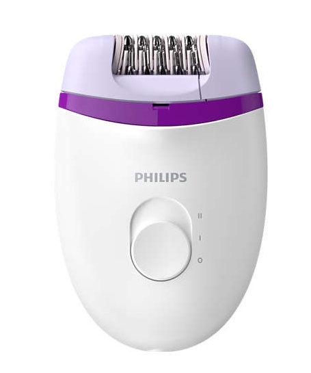 Philips epilaator BRE225/00 Satinelle Essential Epilator, valge/lilla