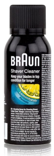 Braun puhastussprei pardlile Shaver Cleaner