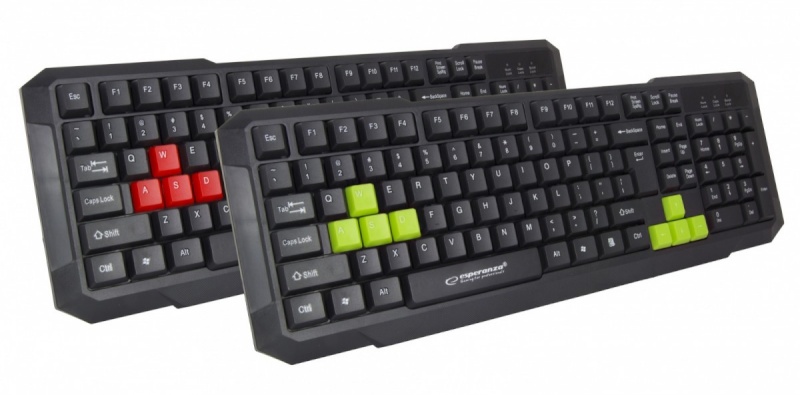 Esperanza klaviatuur Usb Gaming Keyboard aspis roheline