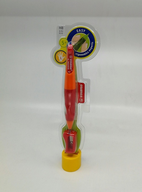 Stabilo mehhaaniline pliiats St.Easy V hb 3.15 (vasakukäelistele), punane