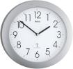 Mebus 52451 wireless Wall Clock hõbedane