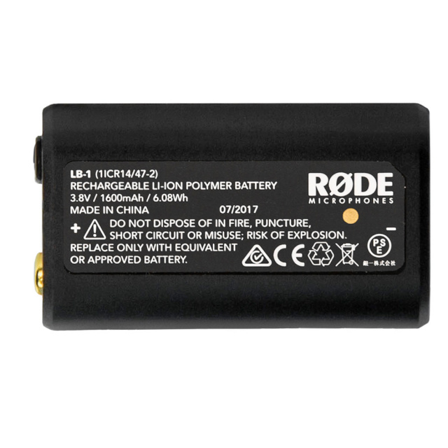 Rode aku LB1 LB-1 Lithium Ion Rechargeable Battery 1600mAh