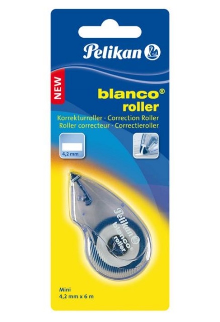 Pelikan korrektuurilint, blanco Mini Roller, 4,2mm x 6m