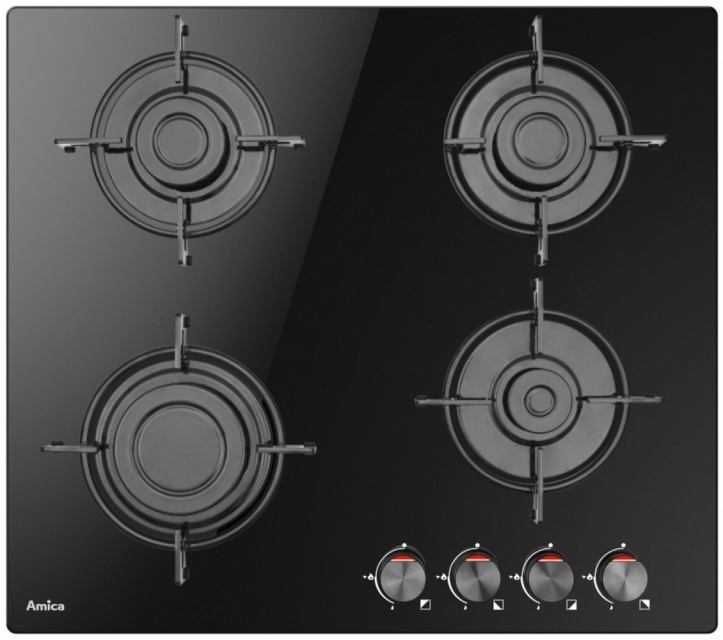 Amica integreeritav PGCD6100BoB Gas on Glass Hob