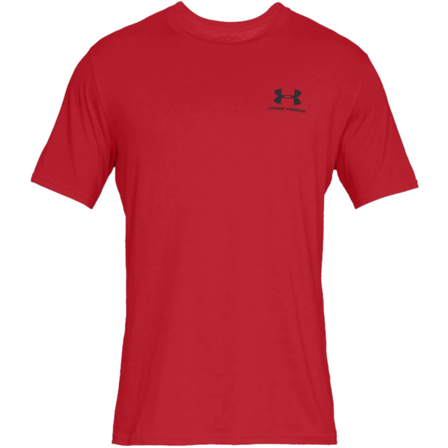 Under Armour T-särk meestele Under Armour Sportstyle Left Chest SS punane 1326799-600 , suurus XL