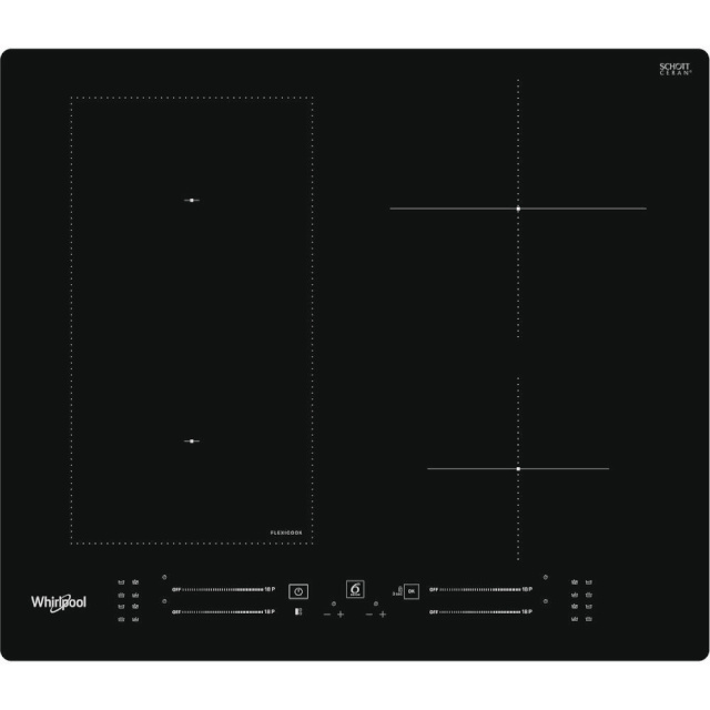 Whirlpool Induktsioonpliidiplaat WLS7960NE, 4xinduktsioon, 59 cm, must