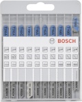 Bosch 10-osaline tikksae terade komplekt Jigsaw Blade Kit basic for Metal and Wood