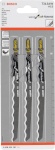 Bosch 3-osaline tikksae terade komplekt Jigsaw Blade T 313
