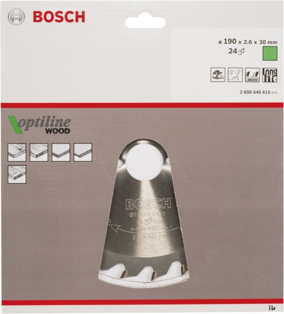Bosch saeketas OP WO H 190x30-24