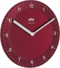 Braun seinakell BC 06 R-DCF Funkwanduhr punane