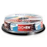 Philips toorikud 1x10 Philips DVD+RW 4,7GB 4x SP