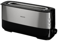 Philips röster HD2692/90 Viva Collection Toaster, roostevaba teras/must
