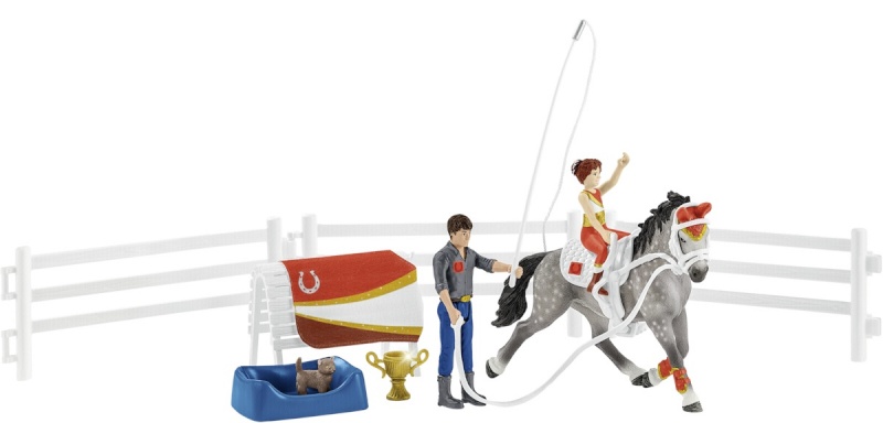 Schleich mängufiguur Horse Club 42443 Mia's Vaulting Riding Set