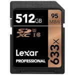 Lexar mälukaart SDXC 512GB Professional 633x Class 10 UHS-I