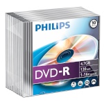 Philips toorik 1x10 Philips DVD-R 4,7GB 16x SL