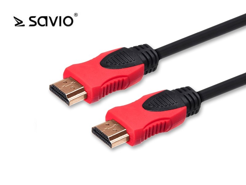 Elmak videokaabel SAVIO CL-96 HDMI 2.0, kuldne, 3D, 4Kx2K, copper, 3m