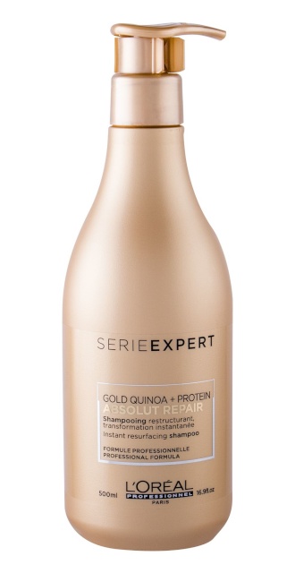 L´Oréal Professionnel šampoon Série Expert Absolut Repair Gold Quinoa + Protein Shampoo 500ml, naistele