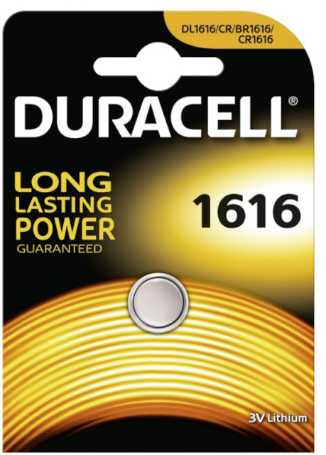 Duracell patarei CR1616/DL1616 3V/1B