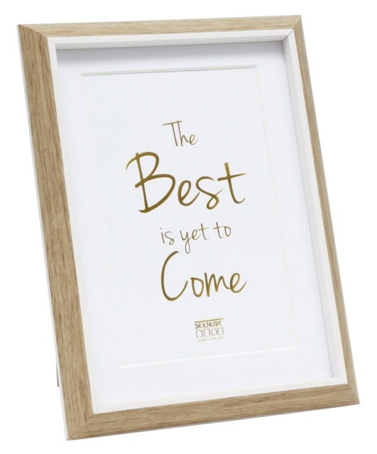 Deknudt pildiraam S46WG4 P1 naturfa. 20x30 Resin valge Kante / Passep.