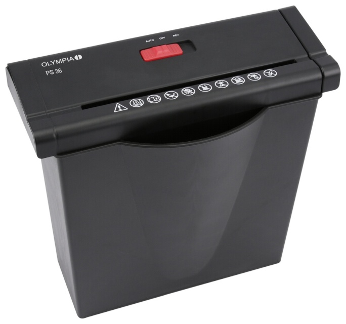 Olympia paberipurustaja PS 36 Paper shredder must