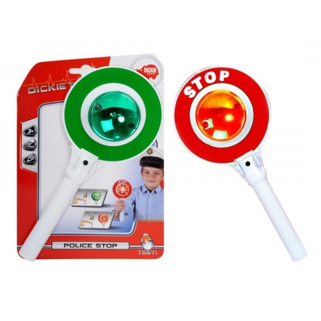Dickie Stopp-märk SOS Lollipop Police Stop, 25 cm