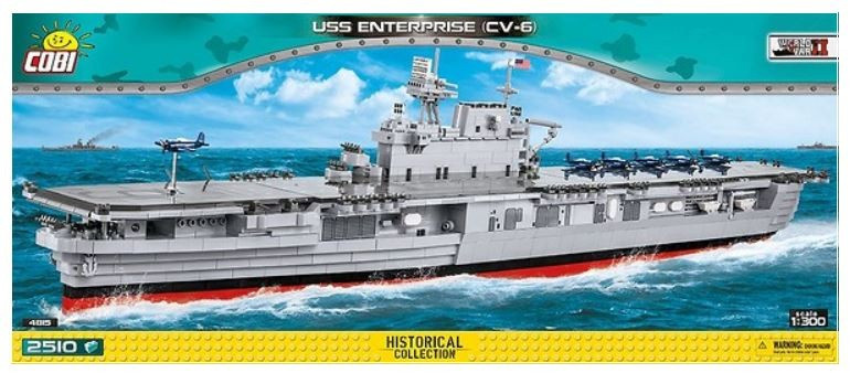 Cobi klotsid klotsid plastikowe USS Enterprise (CV-6)