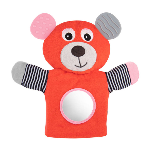 Canpol Babies käpiknukk Plush Hand Puppet Bears, red/punane | 68/076_cor