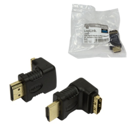 HDMI Adapter small size, AM to AF in 90 degree