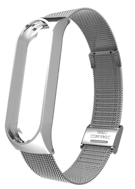 Randmerihm Milanese Metal Strap (Xiaomi Mi Band 3/4) hõbedane